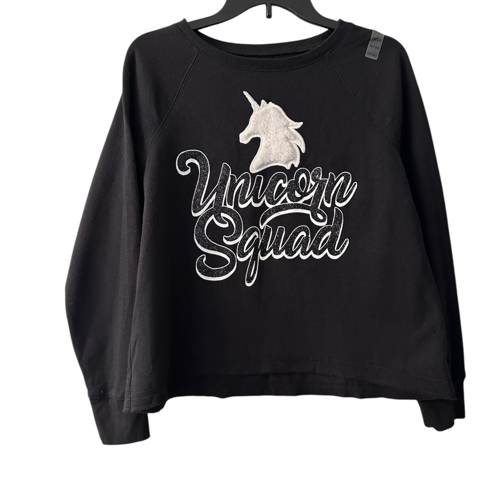 Justice Black Unicorn Squad Sweatshirt